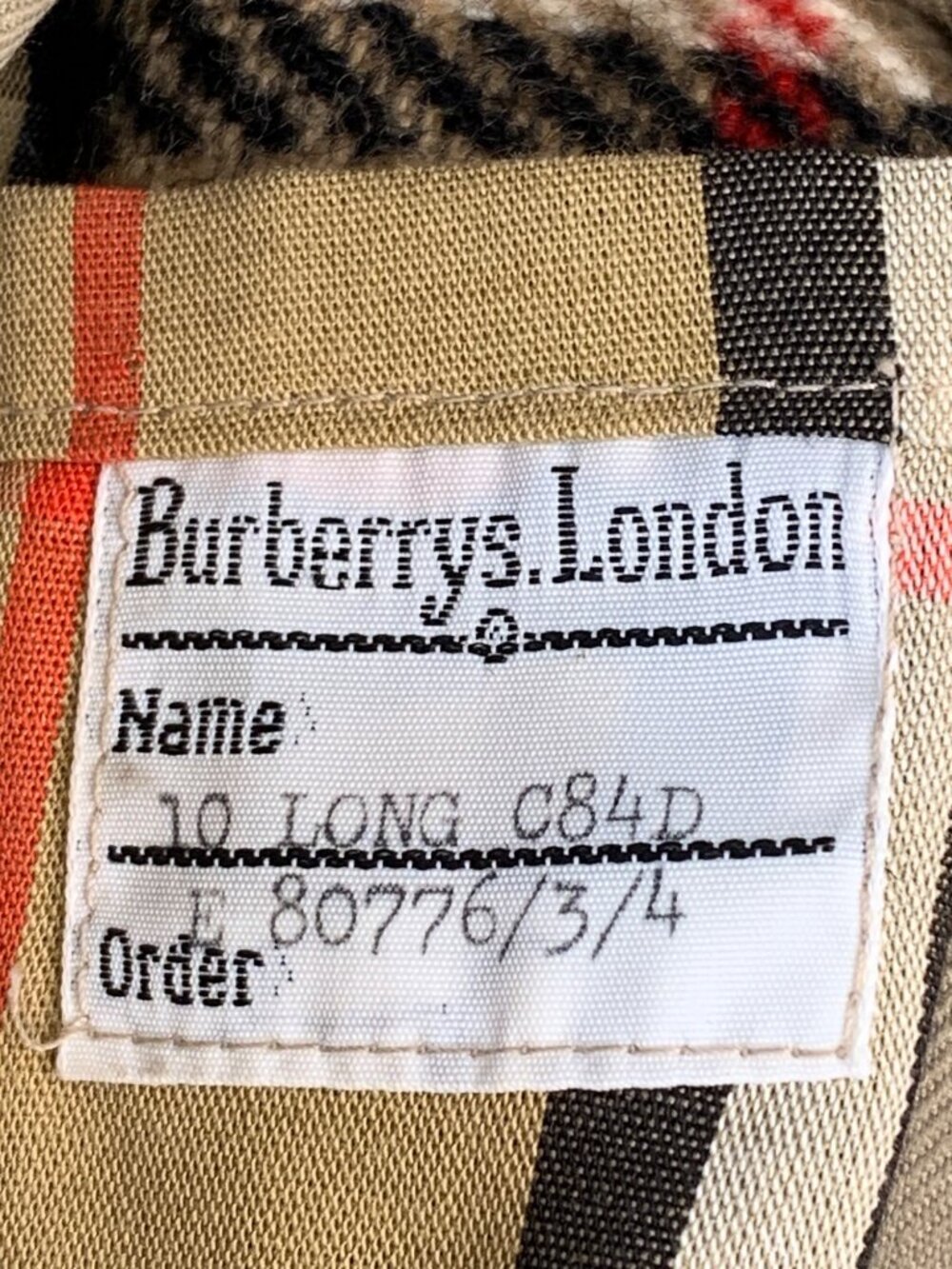 Vintage 80s Burberrys Trench All Weather Womens 10 Long Wool Liner England - Picture 10 of 16